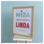 Lámina "Mira que eres linda"